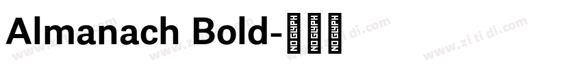 Almanach Bold字体转换